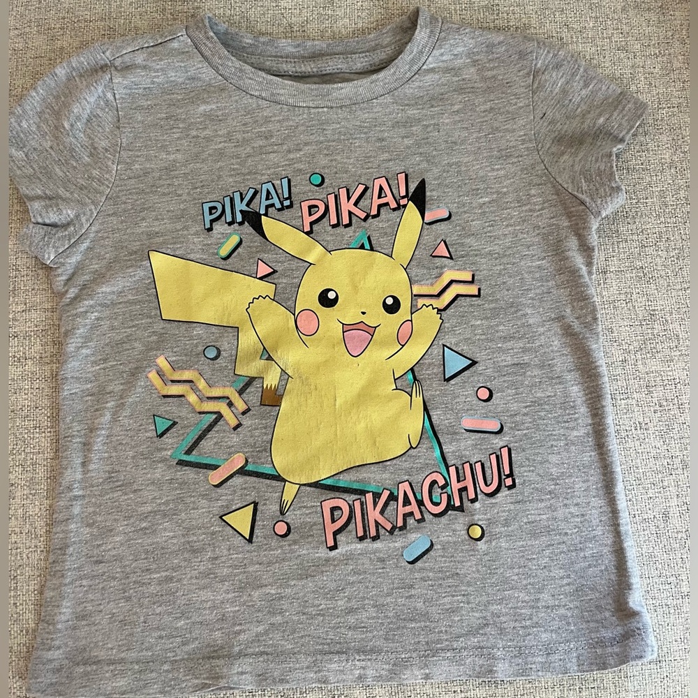 Pikachu vintage kids toddler tshirt small 4T 3T